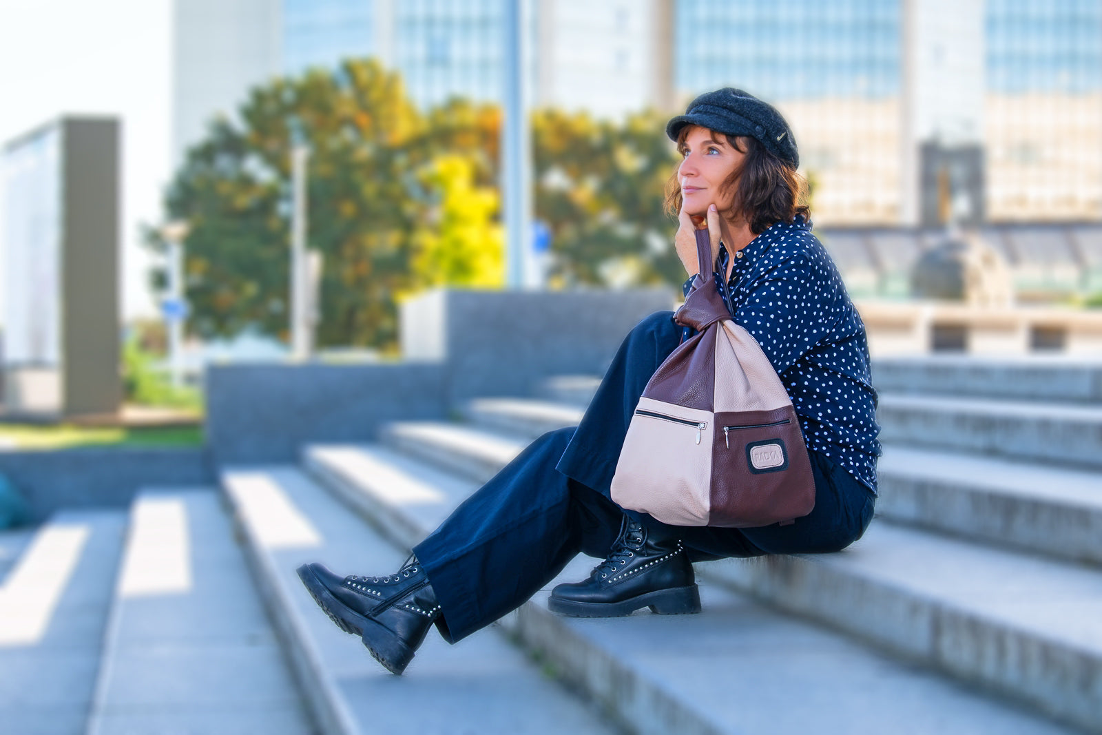 Sustainable Handmade Leather Backpack – Italian Leather, Designed for Women - Radka Sillerova Atelier