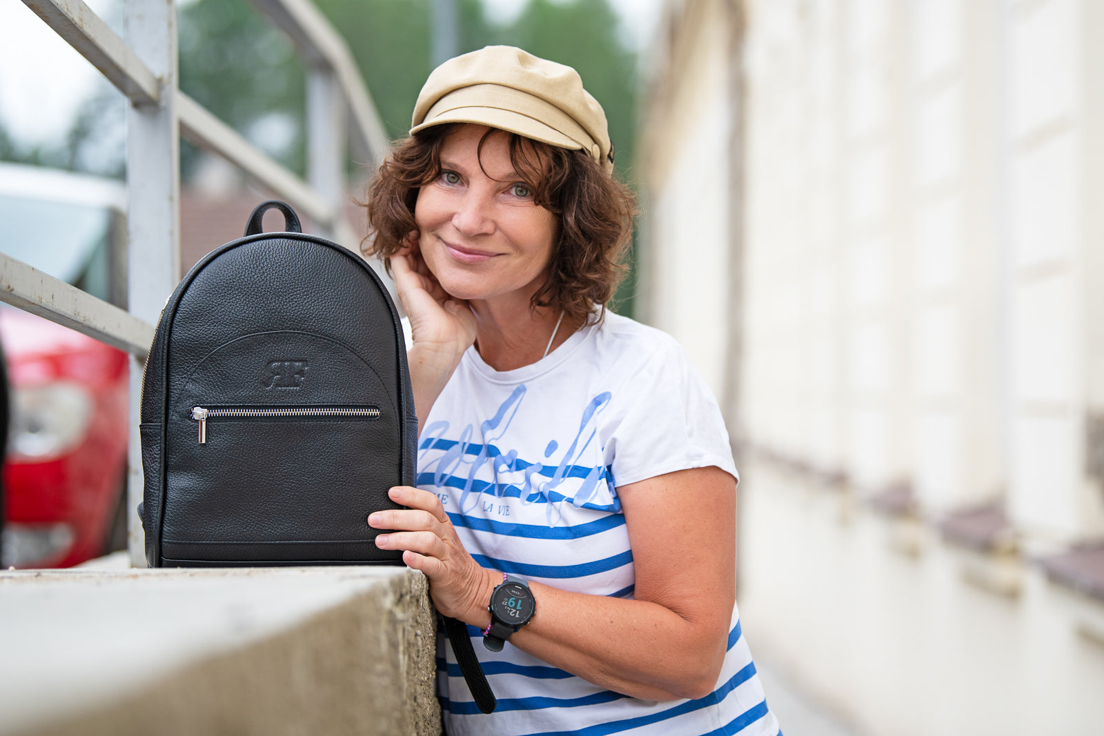 Lady Leather Backpack – Handmade, Stylish & Elegant Everyday Bag - Radka Sillerova Atelier