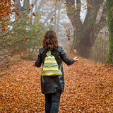 Exclusive Artisan Leather Backpack Stripped – Ideal for Travel & Daily Adventures - Radka Sillerova Atelier