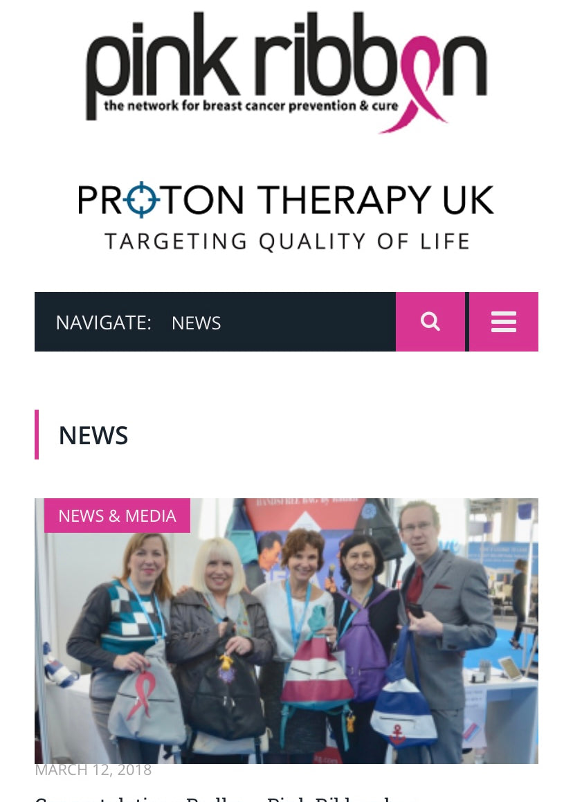 Pink Ribbon Leather Backpack – Handmade with Purpose 🎀 - Radka Sillerova Atelier