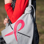 Pink Ribbon Leather Backpack – Handmade with Purpose 🎀 - Radka Sillerova Atelier