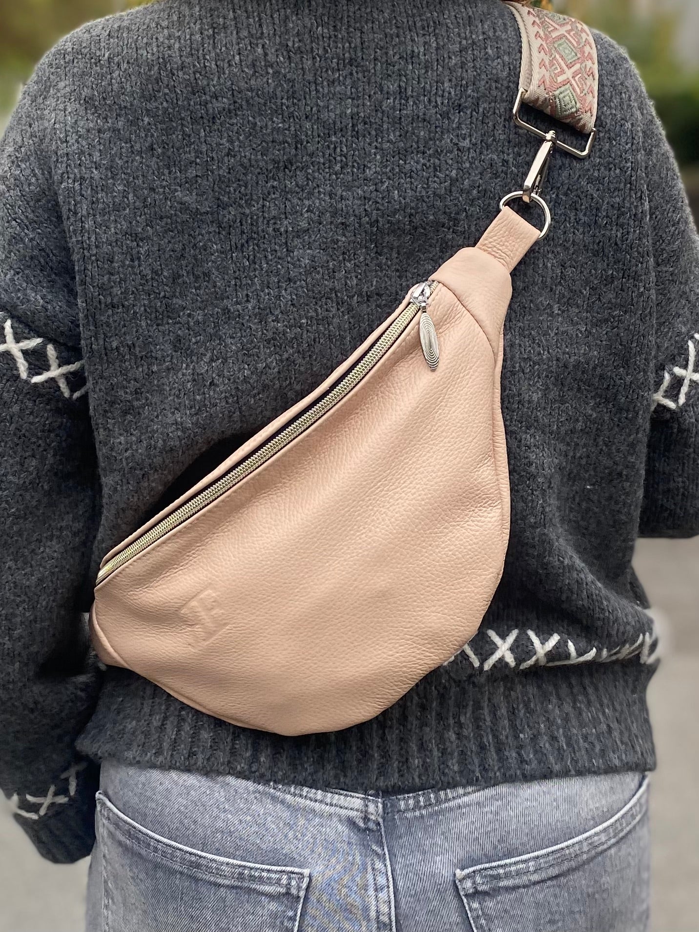 Handmade Leather Bum Bag, Funny Pack – Stylish, Practical for Everyday Use - Radka Sillerova Atelier