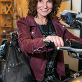 Biker Leather Backpack with Pyramid Studs – Bold Style for the Rock Enthusiast - Radka Sillerova Atelier