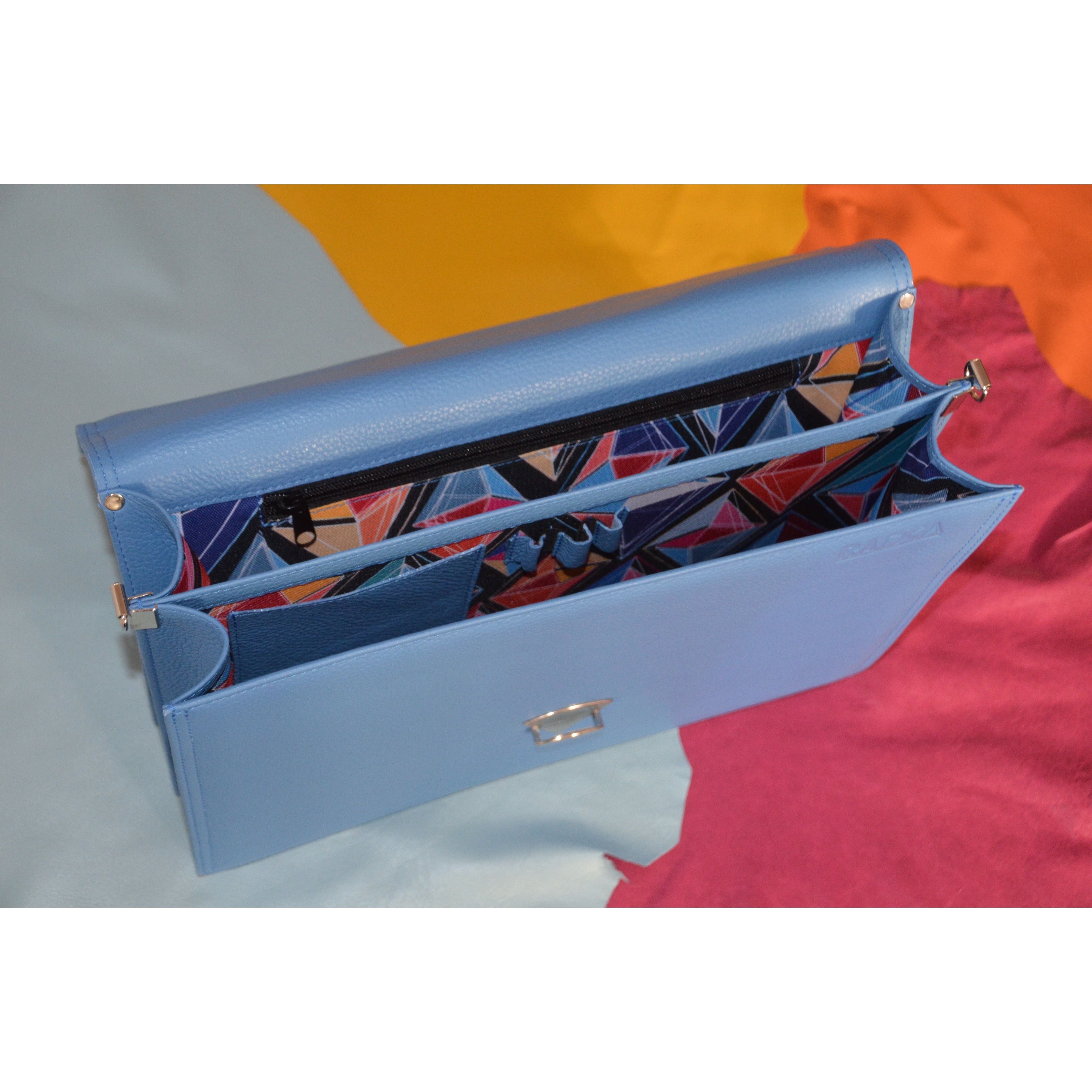 Handmade Leather Briefcase for Women – Elegant, Professional & Laptop-Friendly Work Bag - Radka Sillerova Atelier