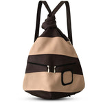 Exclusive Artisan Leather Backpack Stripped – Ideal for Travel & Daily Adventures - Radka Sillerova Atelier