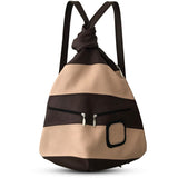 Exclusive Artisan Leather Backpack Stripped – Ideal for Travel & Daily Adventures - Radka Sillerova Atelier