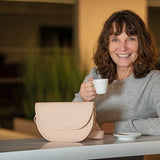 Elegant Women’s Leather Bum Bag – Chic, Compact & Functional - Radka Sillerova Atelier