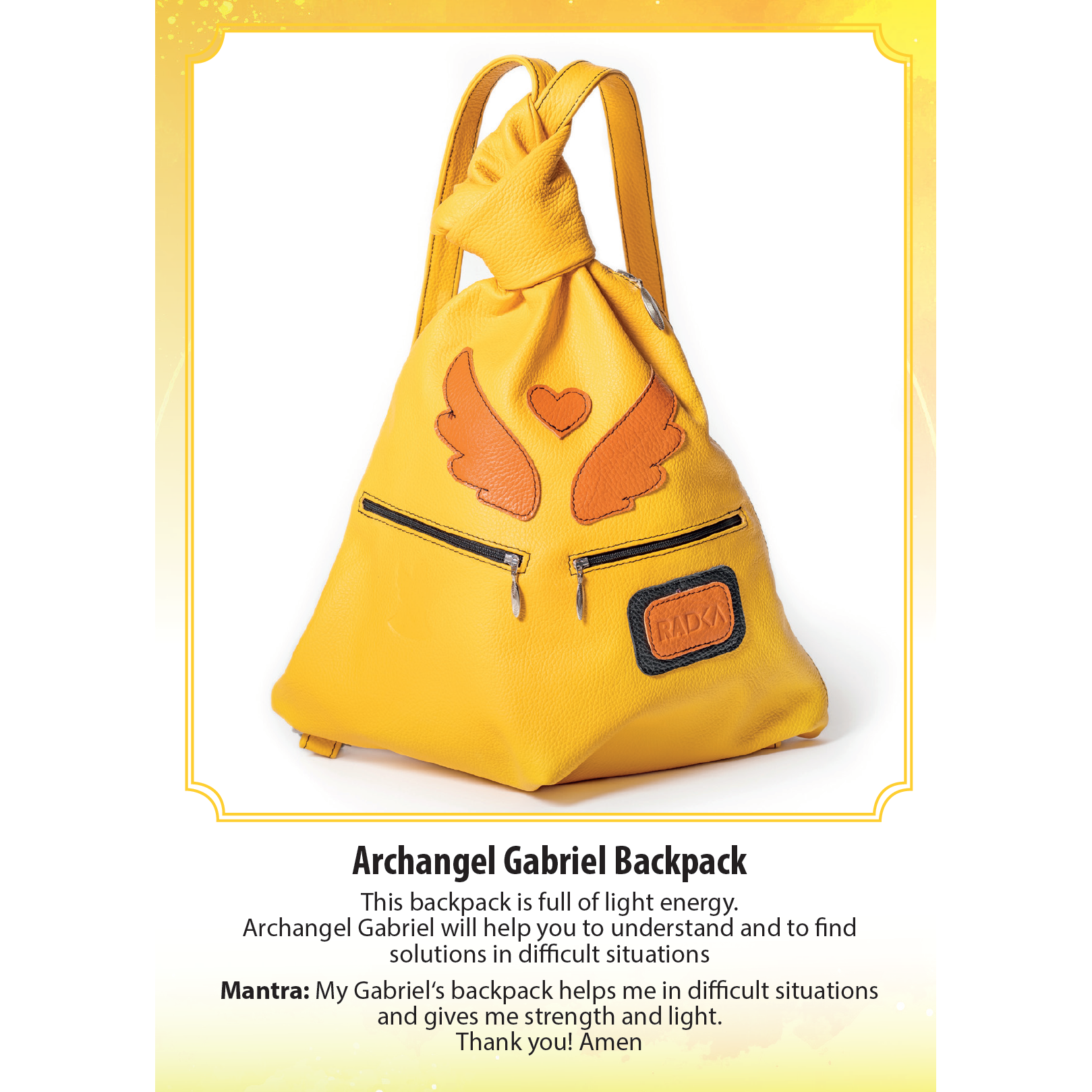 Guardian Angel Leather Backpacks – Strength, Protection & Purpose - Radka Sillerova Atelier