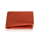 Handmade Bifold Leather Wallet for Men with Coin & Card Compartments - Radka Sillerova Atelier