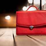 Handmade Leather Briefcase for Women – Elegant, Professional & Laptop-Friendly Work Bag - Radka Sillerova Atelier