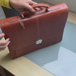 business leather laptop bag