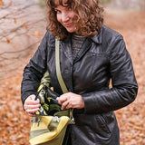 Exclusive Artisan Leather Backpack Stripped – Ideal for Travel & Daily Adventures - Radka Sillerova Atelier