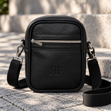 Unisex Small Shoulder Bag in Italian Leather – Hands-Free Convenience with Style