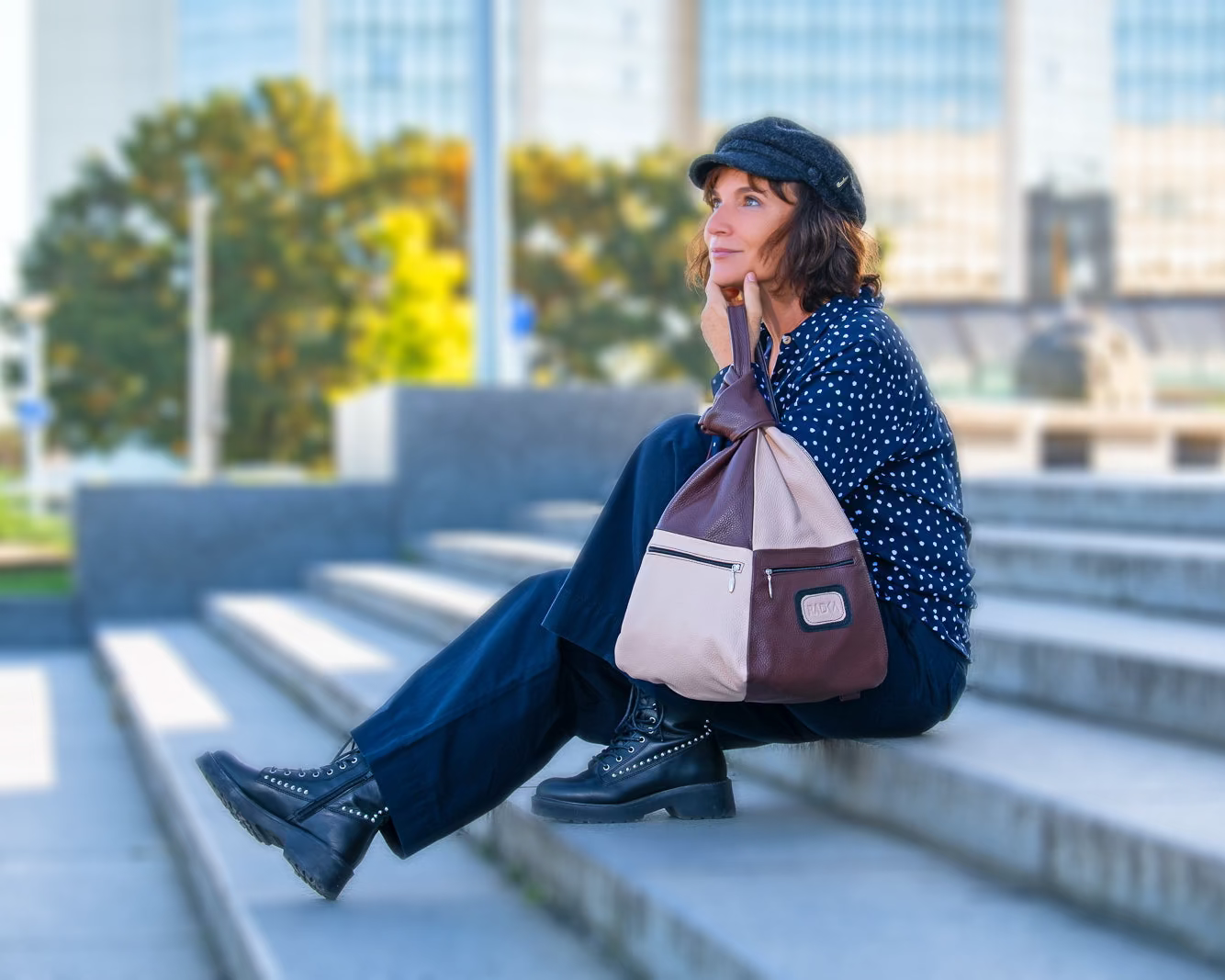 Sustainable Handmade Leather Backpack – Italian Leather, Designed for Women - Radka Sillerova Atelier 