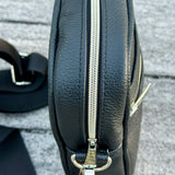 Unisex Small Shoulder Bag in Italian Leather – Hands-Free Convenience with Style