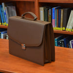 Classic Leather Briefcase for Men – Timeless Elegance & Functionality - Radka Sillerova Atelier 