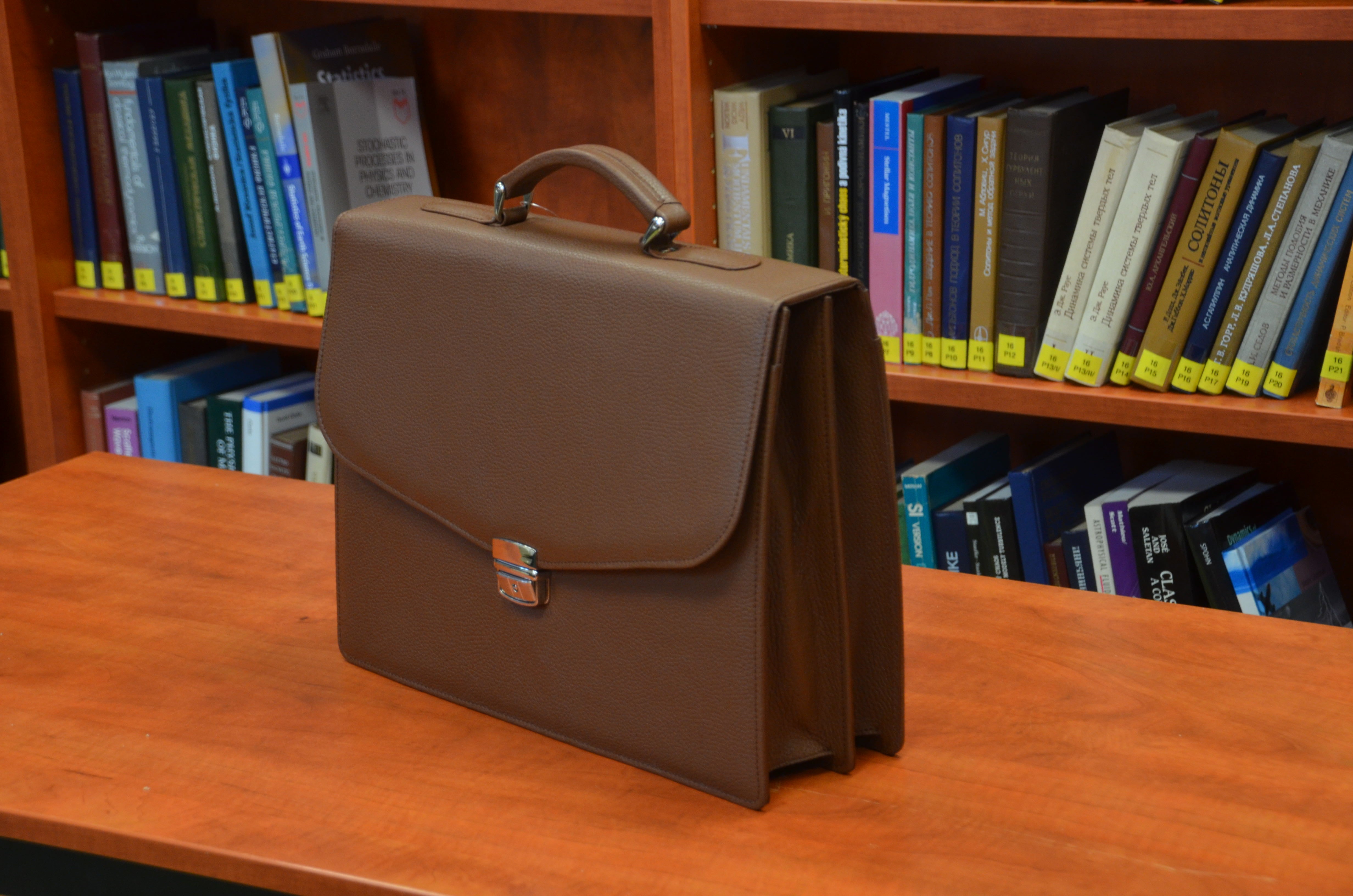 Classic Leather Briefcase for Men – Timeless Elegance & Functionality - Radka Sillerova Atelier 