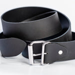 luxury black leather belt