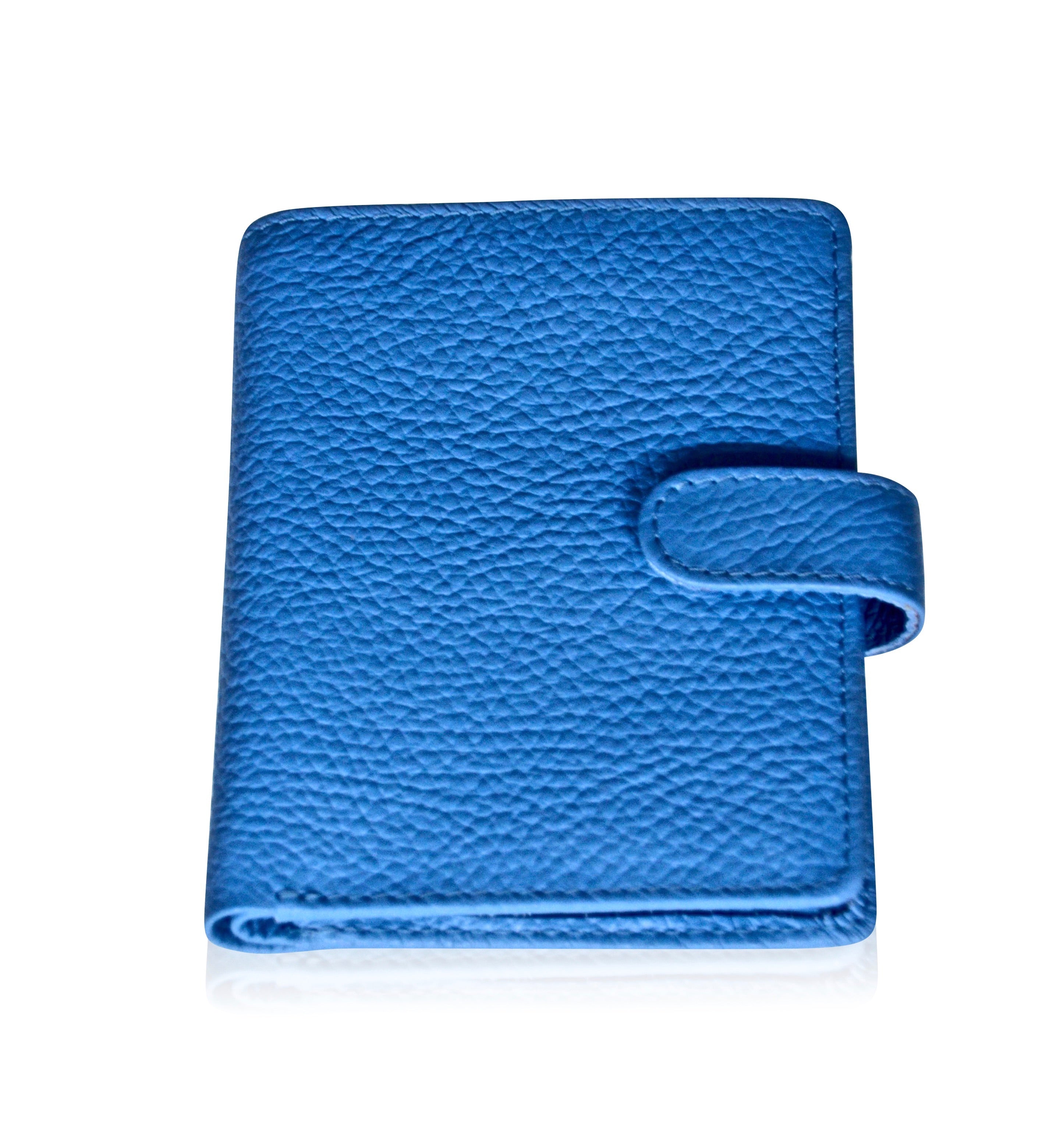 Handmade Women's Leather Wallet – Compact Bifold Design with Snap Closure - Radka Sillerova Atelier 