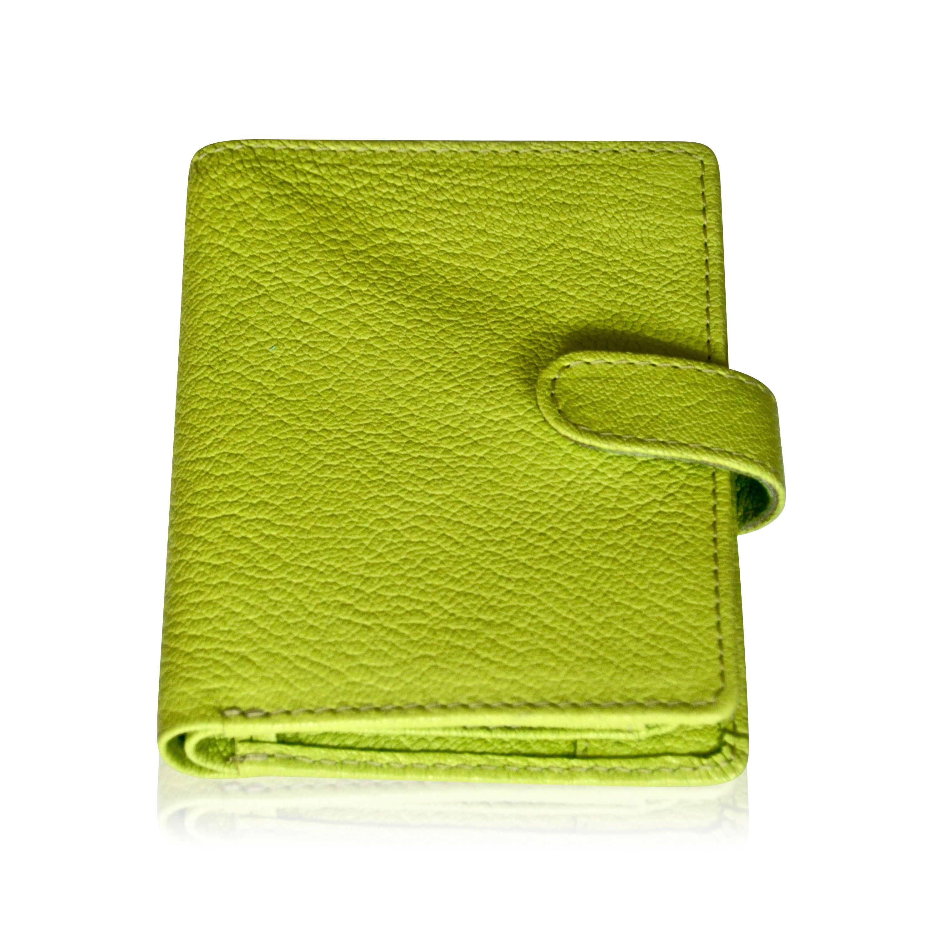 Handmade Women's Leather Wallet – Compact Bifold Design with Snap Closure - Radka Sillerova Atelier 