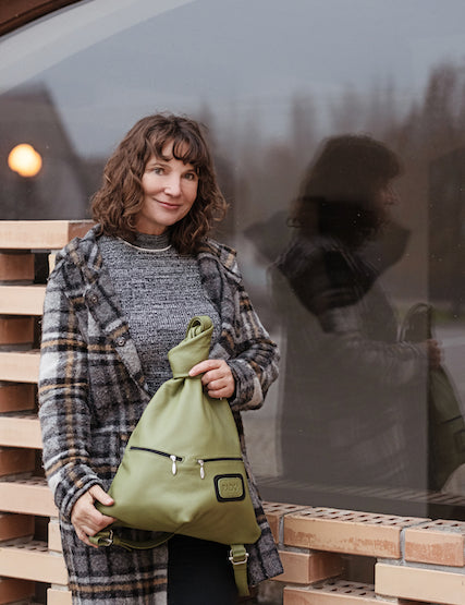 Sustainable Leather Backpack for Women – Stylish & Practical - Radka Sillerova Atelier 